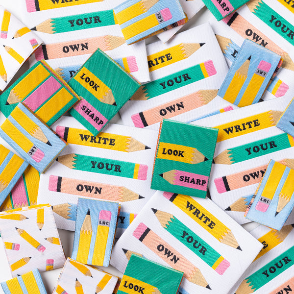 WRITE YOUR OWN DESTINY Pack of 7 woven labels