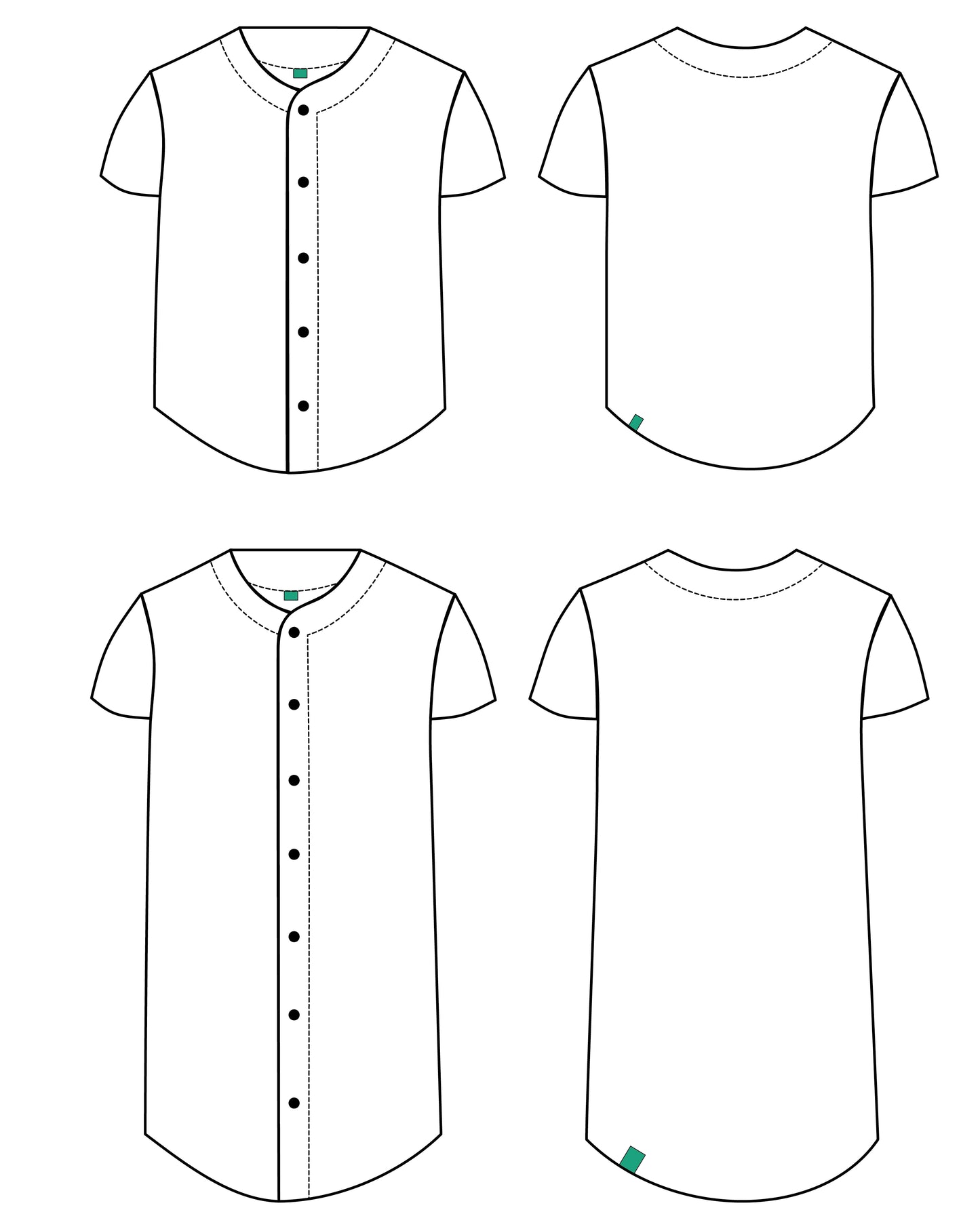 ACE Baseball Shirt pattern PDF