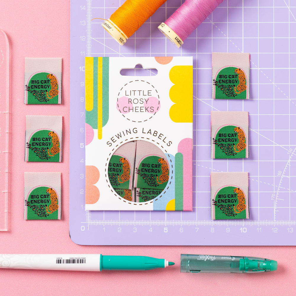 BIG CAT ENERGY - Sewing Labels Tags