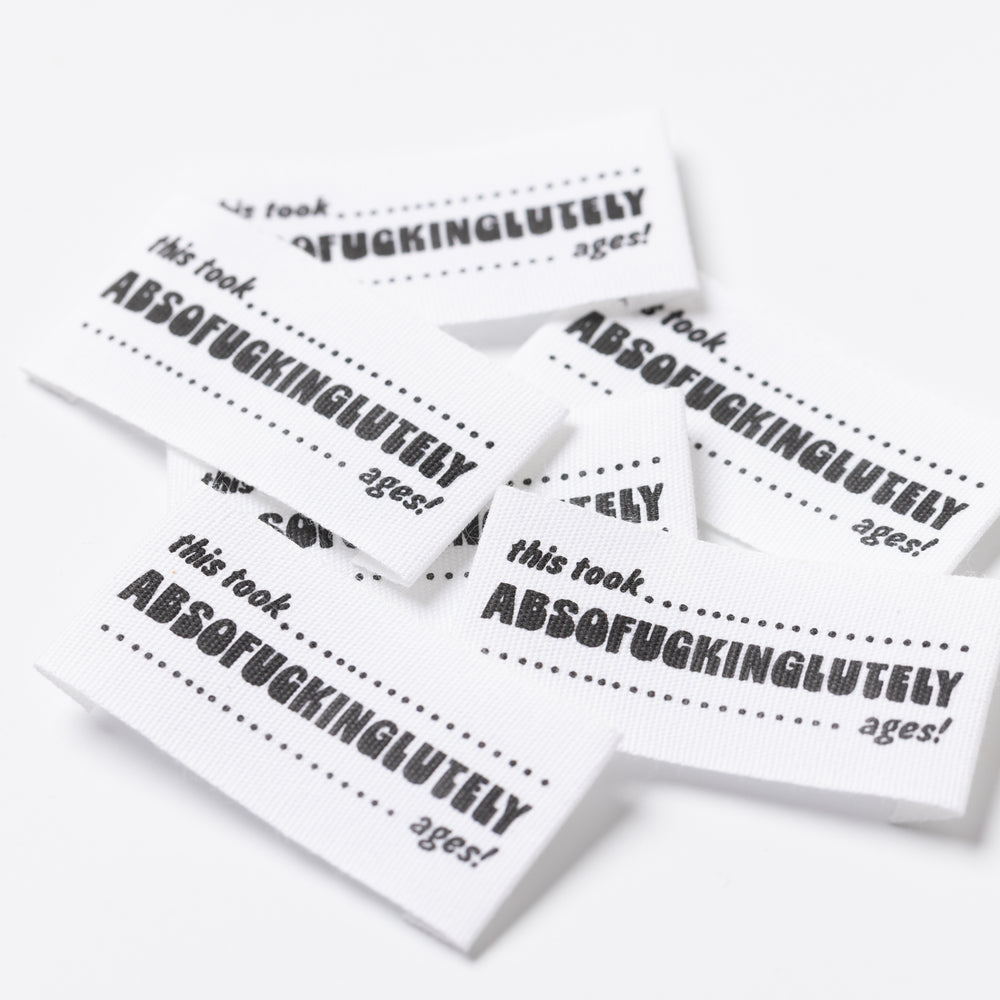 ABSOFUCKING LUTELY AGES - Sewing Labels Tags