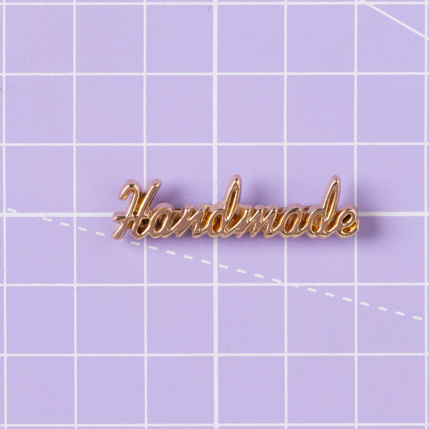 HANDMADE Metal Italic Label GOLD