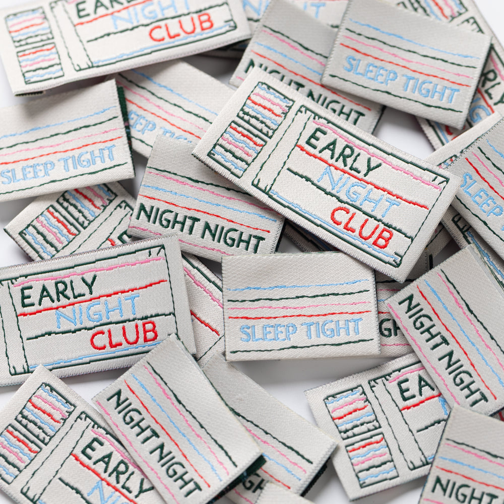 EARLY NIGHT CLUB - Sewing Labels Tags
