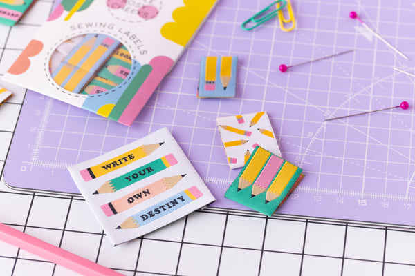 WRITE YOUR OWN DESTINY Pack of 7 woven labels