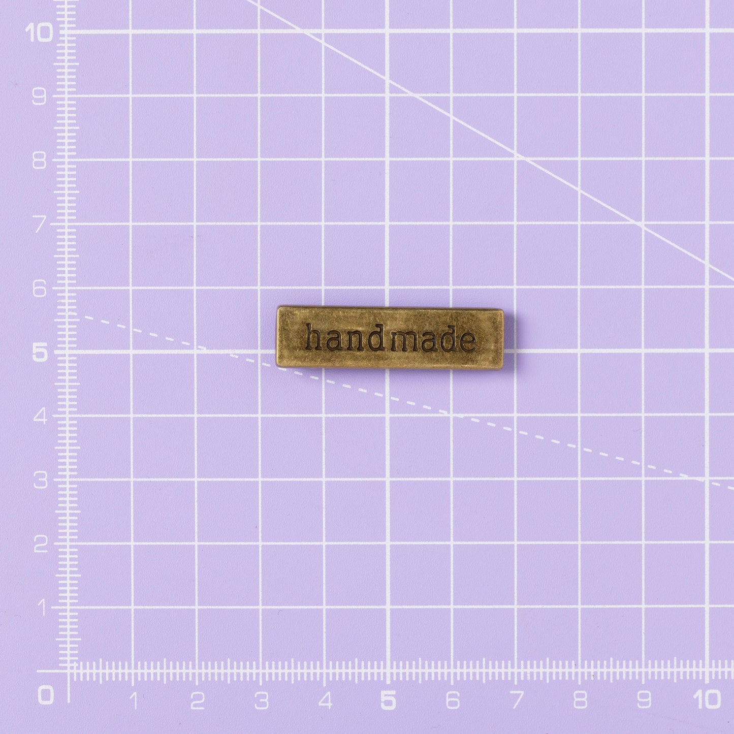 HANDMADE Metal Bar Label OLD GOLD