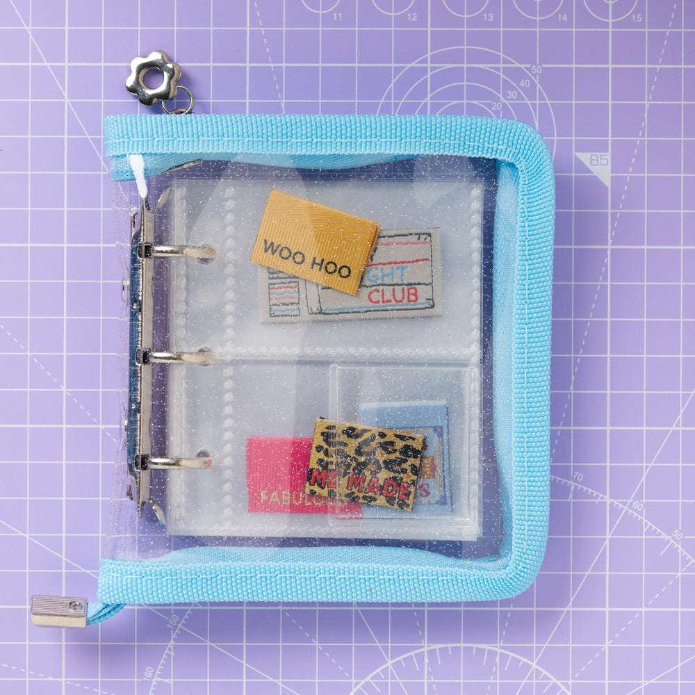 MINI LABEL STASH FOLDER - BLUE