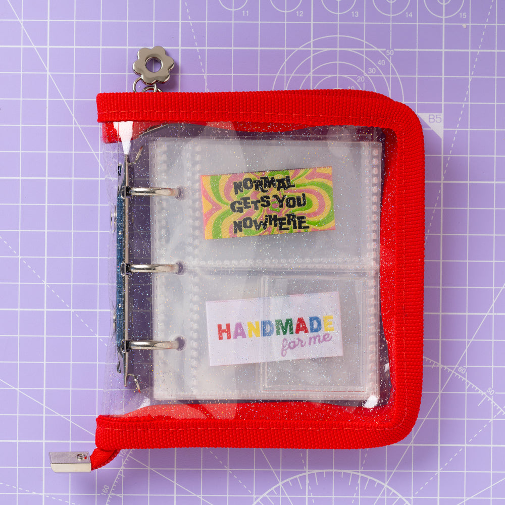 MINI LABEL STASH FOLDER - BERRY