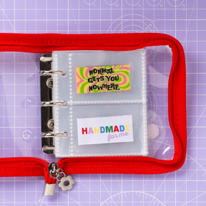 MINI LABEL STASH FOLDER - BERRY