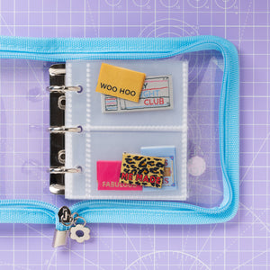 MINI LABEL STASH FOLDER - BLUE