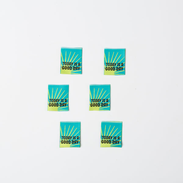 TODAY IS A GOOD DAY Pack of 6 sewing labels
