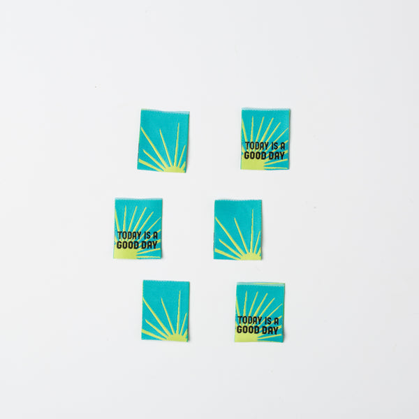 TODAY IS A GOOD DAY Pack of 6 sewing labels