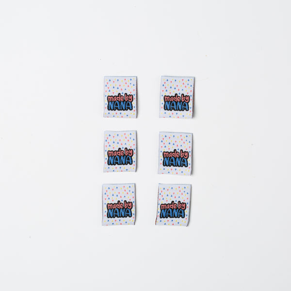 MADE BY NANA Pack of 6 sewing labels