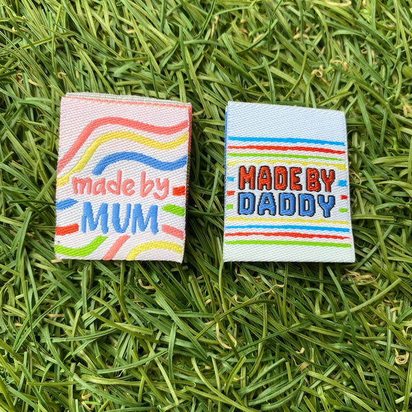 MADE BY DADDY Pack of 6 sewing labels