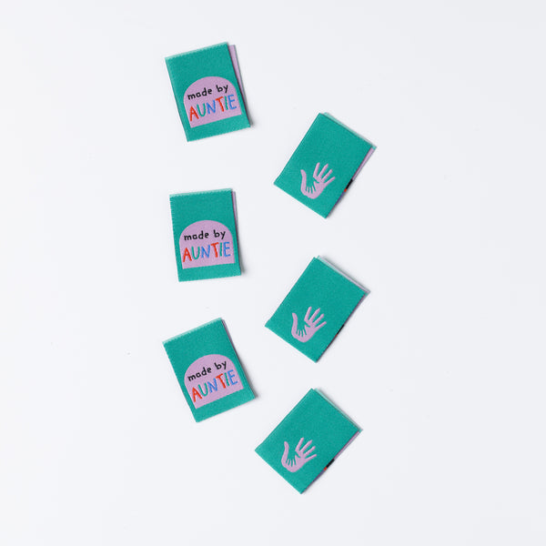 MADE BY AUNTIE Pack of 6 sewing labels