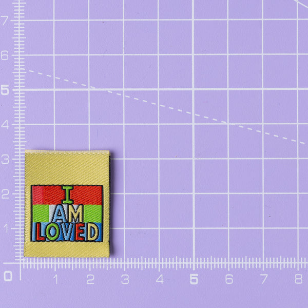 I AM LOVED Pack of 6 sewing labels