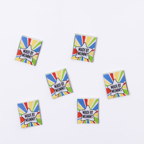 MUMMY'S STAR Pack of 6 woven labels