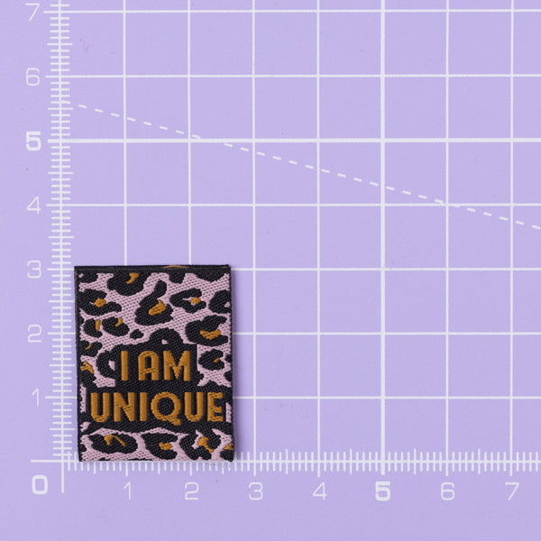 I AM UNIQUE 2.0 Pack of 6 sewing labels