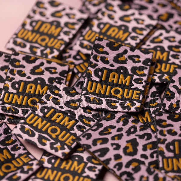I AM UNIQUE 2.0 Pack of 6 sewing labels