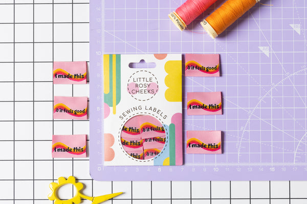 IT FEELS GOOD Pack of 6 woven labels