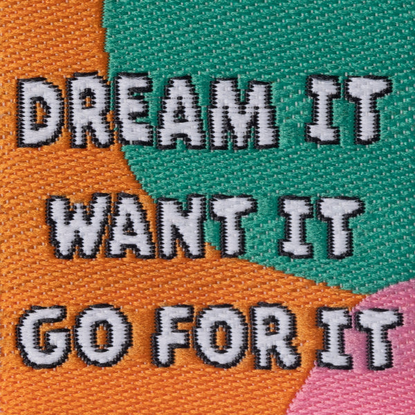 GO FOR IT Pack of 6 woven labels