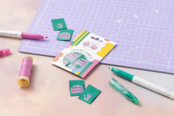 MADE BY AUNTIE Pack of 6 sewing labels