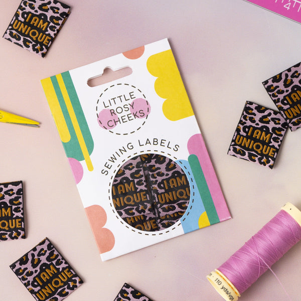 I AM UNIQUE 2.0 Pack of 6 sewing labels