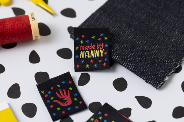 MADE BY NANNY Pack of 6 sewing labels