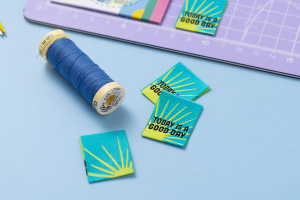 TODAY IS A GOOD DAY Pack of 6 sewing labels