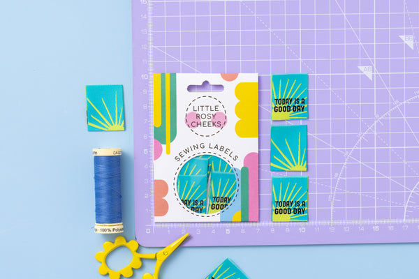 TODAY IS A GOOD DAY Pack of 6 sewing labels