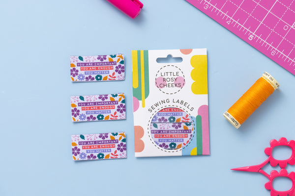 YOU MATTER Pack of 6 woven labels