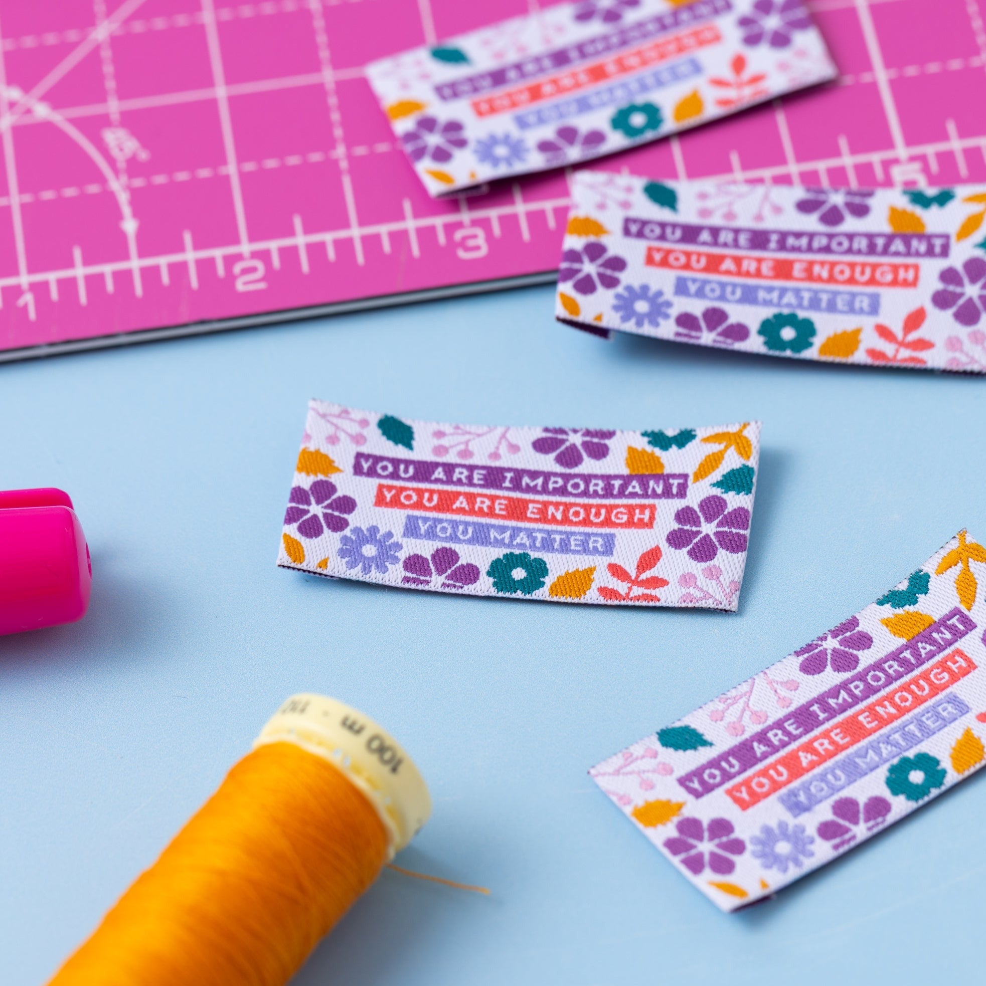 YOU MATTER Pack of 6 woven labels