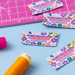 YOU MATTER Pack of 6 woven labels