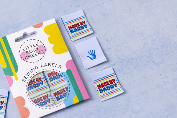 MADE BY DADDY Pack of 6 sewing labels