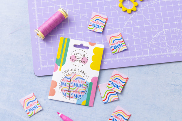 MADE BY MUM Pack of 6 sewing labels