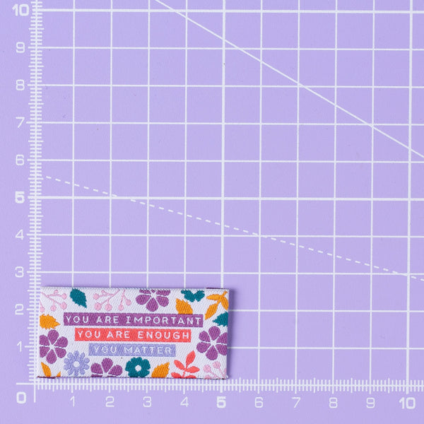YOU MATTER Pack of 6 woven labels