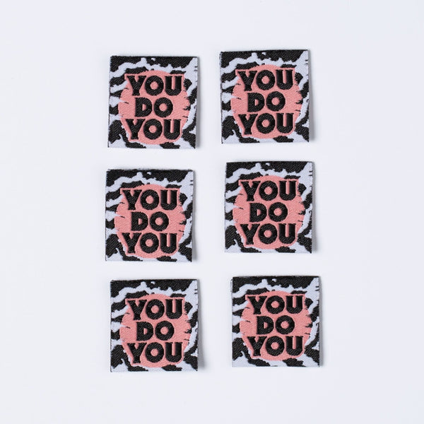 YOU DO YOU Pack of 6 woven labels