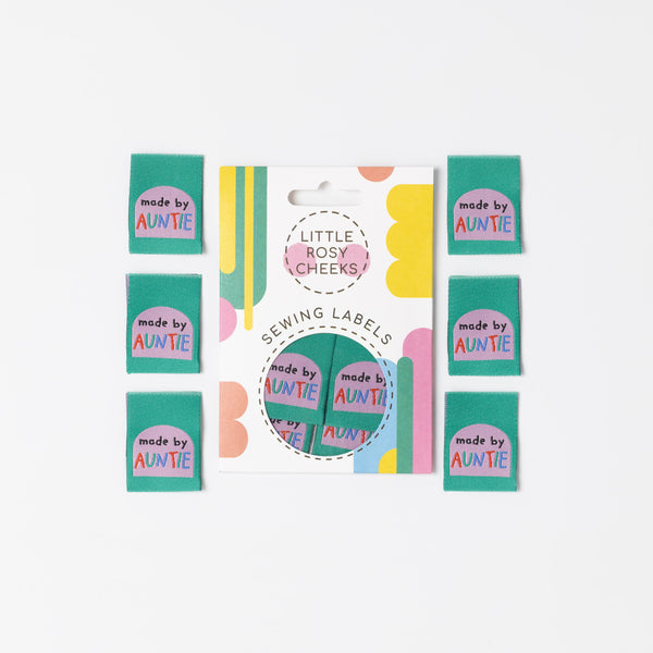 MADE BY AUNTIE Pack of 6 sewing labels