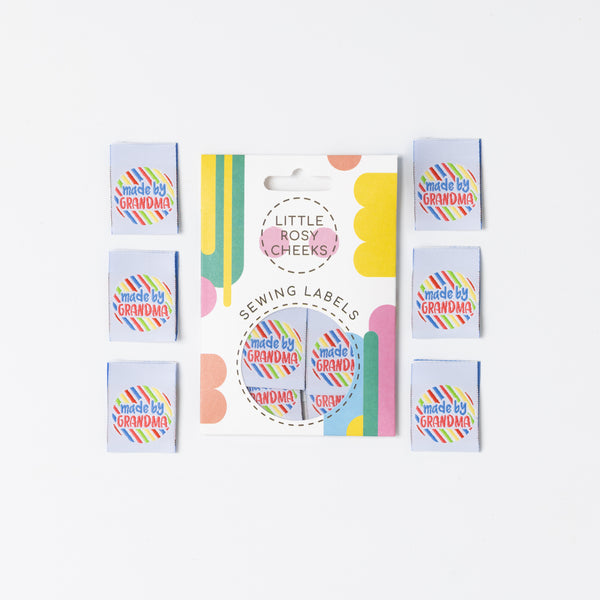 MADE BY GRANDMA Pack of 6 sewing labels