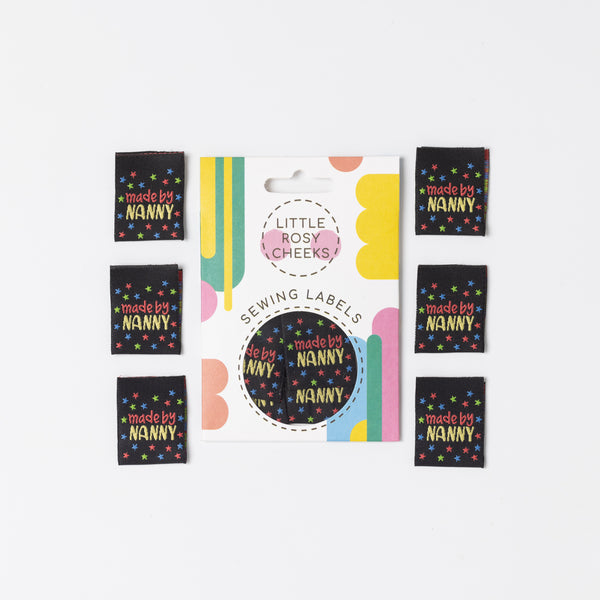 MADE BY NANNY Pack of 6 sewing labels