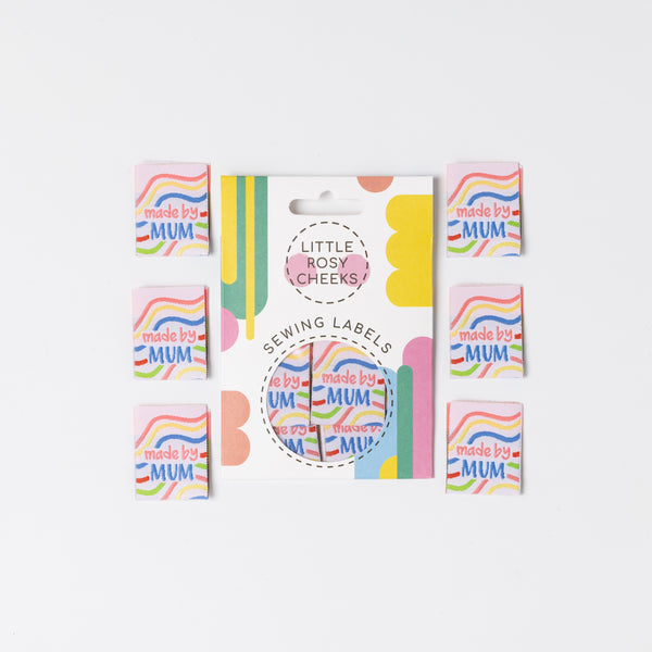 MADE BY MUM Pack of 6 sewing labels