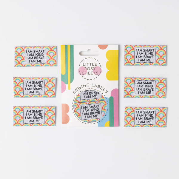 I AM ME Pack of 6 sewing labels