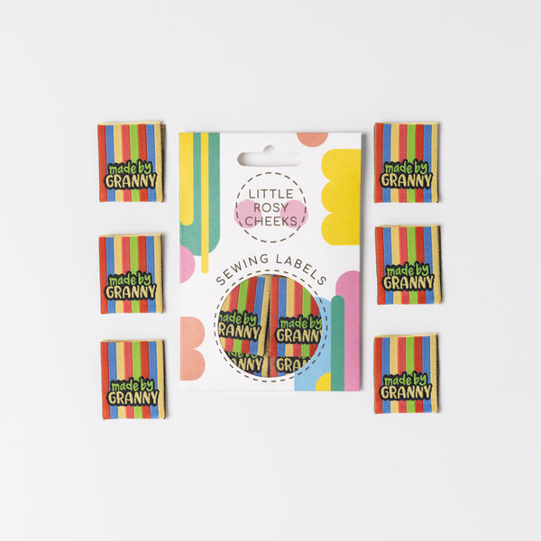 MADE BY GRANNY Pack of 6 sewing labels