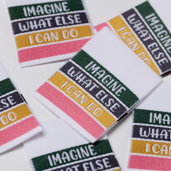 HANDMADE 2.0 - IMAGINE WHAT ELSE I CAN DO Pack of 6 woven labels