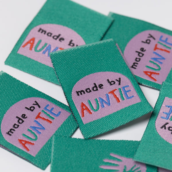 MADE BY AUNTIE Pack of 6 sewing labels