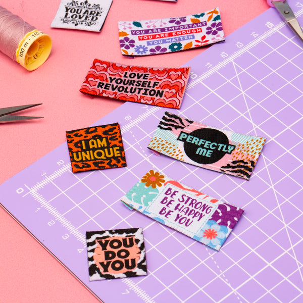 BE YOU Pack of 6 sewing labels